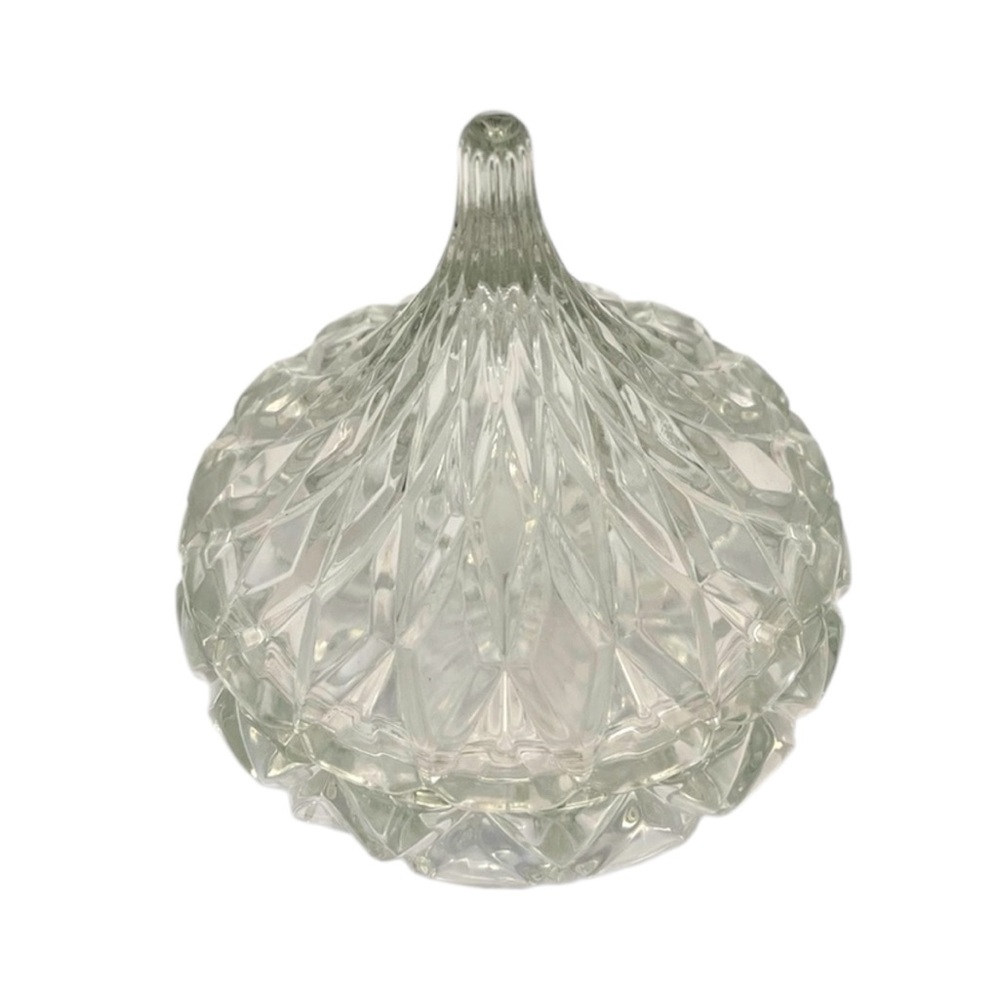 Beautiful Crystal Glass Hershey Kiss Candy Dish by Jonal Crystal.  New in Box.